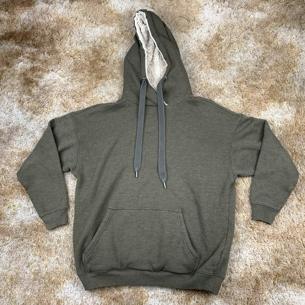 Aerie Womens Size XS Green Hooded Kangaroo Pouch Oversized Long Sleeve Hoodie
